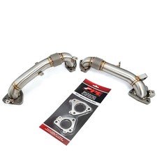 PPE OEM Length Replacement High Flow Up Pipes For 17-26 GMC Chevy 6.6L Duramax picture