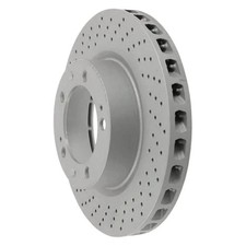 For Porsche 911 94-98 Brake Rotor Coat-Z Drilled & Slotted Vented Front Driver picture