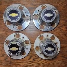 Used GM OEM 1973-1987 Chevy Truck Rally wheel Center Caps set Silverado 5 Lug picture