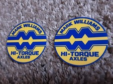 Lot of 2 Moser Engineering Axle Racing Decals Stickers NHRA PDRA Outlaw Nascar  picture