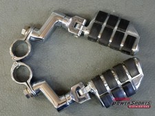 KURYAKYN DUALLY ISO CHROME HIGHWAY PEGS + LONGHORN OFFSET MOUNT CHROME 1 1/4