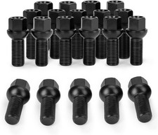 M14x1.5 OEM Lug Bolts, 20PCS 28mm Shank Length Ball Seat Wheel Lug Bolts | Fa... picture