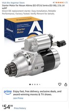 Starter Motor for Nissan Altima (02-07) & Sentra (02-06), 2.5L L4 w/AT picture