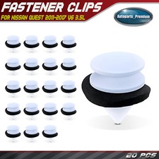 20x 11mm Nylon Moulding Retainer Clips with Sealer for Nissan Quest 11-17 3.5L picture