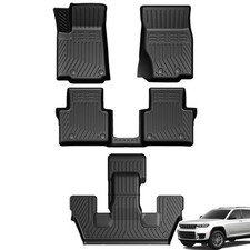 Floor Mats for 2021-2026 Jeep Grand Cherokee L, TPE All Weather Durable Mats picture