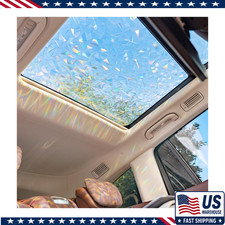 Stained Vintage Sunroof Sun Shade Film Static Clings Vinyl 3D Decals Car Decorat picture