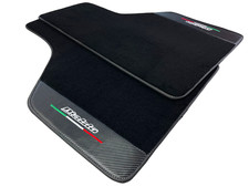 Black  Floor Mats For Lamborghini Diablo 1990-2001 With Carbon Fiber Leather picture