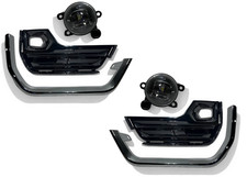 For 2022-2024 GMC Terrain SLT Left Right Front Bumper Fog Cover Chrome Set picture