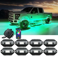 C1 8 Pods RGBW LED Rock Lights Underbody Neon Lights For Truck ATV UTV RV Boats picture