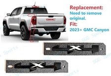 2PCS Gloss Black Bed 4x4 4 X 4 Emblem Badge Fit 2023-2025 GMC Canyon picture