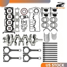 G4KE Engine Overhaul Rebuild Kit + Crankshaft + 4X Con Rods For Hyundai KIA 2.4L picture