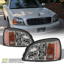 2000-2005 Cadillac Deville Headlights Headlamps Replacement 00-05 Set Left+Right picture