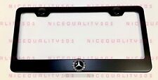 3D Mercedes Benz AMG Stainless Steel Black Finished License Plate Frame picture