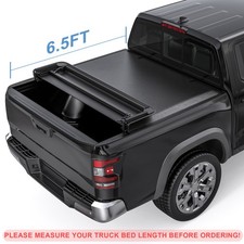 4-FOLD 6.4FT/6.5FT Bed Truck Tonneau Cover For 2003-26 Dodge Ram 1500 2500 3500 picture