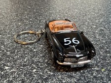 BMW 507 Convertible Roadster Keychain Black Hot Wheels Matchbox picture