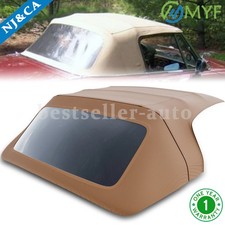 Tan Convertible Soft Top w/ Plastic Window For 71-94 Alfa Romeo Spider GT Veloce picture