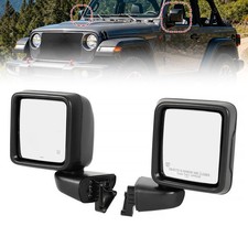 Pair Left & Right Power Heated Mirror for Jeep Gladiator Wrangler JL 2018-2023 picture