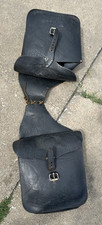 Nice Used Leather Saddle Bags Harley Davidson Triumph Others picture