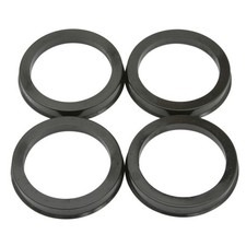 (4) Plastic Black Hub Centric Rings Hubrings 78mm Hub & 106mm Wheel (78-106) picture
