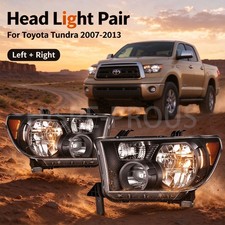 LH+RH Set Pair Headlight For Toyota Tundra 2007-2013 with Level Adjuster picture