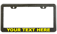 Custom Carbon Fiber Look License Plate Frame including mounting Hardware picture