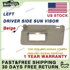 Left Driver Side Sun Visor for Nissan 05-21 Frontier 05-15 Xterra 96401- EA001 picture