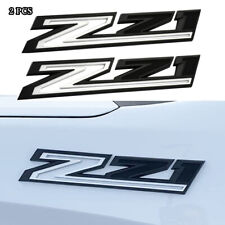 2Pcs Z71 Side Fender emblems for Colorado Silverado Suburban Tahoe,Black & White picture