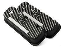 Holley M/T Valve Covers 241-85 Chevy BBC 396 427 454 Black Wrinkle picture