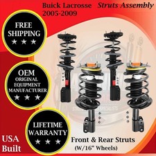 Monroe OEM Front & Rear Struts Assembly For 2005-2009 Buick Lacrosse 9Yr Warrant picture