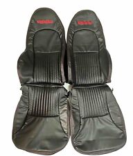 Corvette C5/Z06 Standard 1997-2004 Synthetc Leather Replacement Seat Cover Black picture