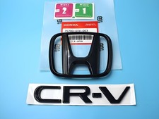 Gloss Black Rear Emblem Badge Set fits for Honda 2016-2019 CR-V CRV picture