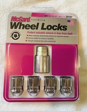 McGard 24157 Chrome Wheel Lock Set M12x1.5 Cone Seat New Sealed picture