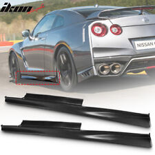 Fits 09-22 Nissan R35 GTR Upgrade 09-16 to 17+ Side Skirt Extension Rocker Panel picture