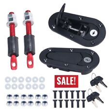 Quick Release Hood Pin Locking Latch Kit BLACK - Universal Fit - USA SELLER picture