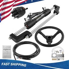 175-300 HP Hydraulic Outboard Steering Kit - Complete Single Engine System  picture