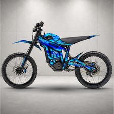 Talaria Sting MX5 / MX5 Pro Graphics Kit Wrap Decals Sticker Set  Blue Phantom picture