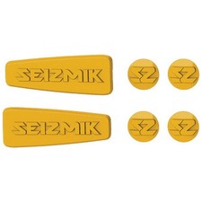Seizmik Weather Seal Caps for Pursuit Side View Mirrors Yellow | 18075 picture