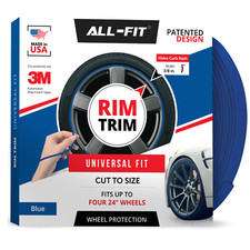 ALL-FIT Rim Trim Wheel Protection Strips Prevent Curb Rash and Scratches (BLUE) picture