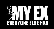 F My Ex Funny DieCut Vinyl Window Decal Sticker Car Truck SUV JDM picture