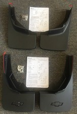 2014-2018 Chevrolet Silverado Front & Rear Molded Splash Guard Pkg Black Grained picture