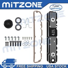 Mitzone Aluminum Valve Cover w/ Gasket for 1981-1986 Jeep CJ7 4.2L RT35004 picture