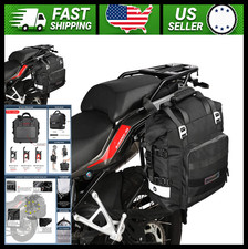 Rhinowalk Waterproof Motorcycle Saddlebag 20L Quick Release Black picture