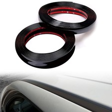 2PCS Glossy Black For 2009-2019 RAM 1500 Roof Top Trim Molding PVC Strips Kit picture