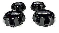 2020-2026 Silverado HD Center Caps 84894347 Qty 4 Black w/ Bowtie Logo OEM GM picture