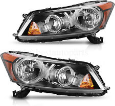 Headlights Headlamps Assembly Pair LH RH Driver Passenger For Honda Accord 08-12 picture
