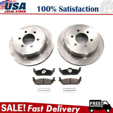For 2005 - 2010 Jeep Commander Grand Cherokee Rear Brake Rotors & Ceramic Pads picture