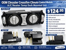 OEM 2004-2008 Chrysler Crossfire A/C Heater Climate Control Module A1938300085 picture