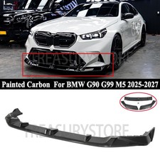 For BMW G90 G99 M5 2025-2027 Carbon Fiber V2 Style Front Bumper Lip Splitter Kit picture
