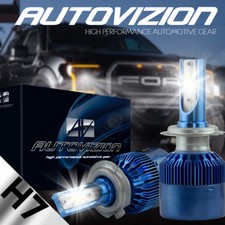 388W 38800LM COB LED Headlight Kit H7 6000K White Bulbs Pair picture