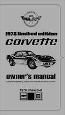 1978 Chevrolet Corvette Limited Edition (Pace Car) Owner's Manual picture